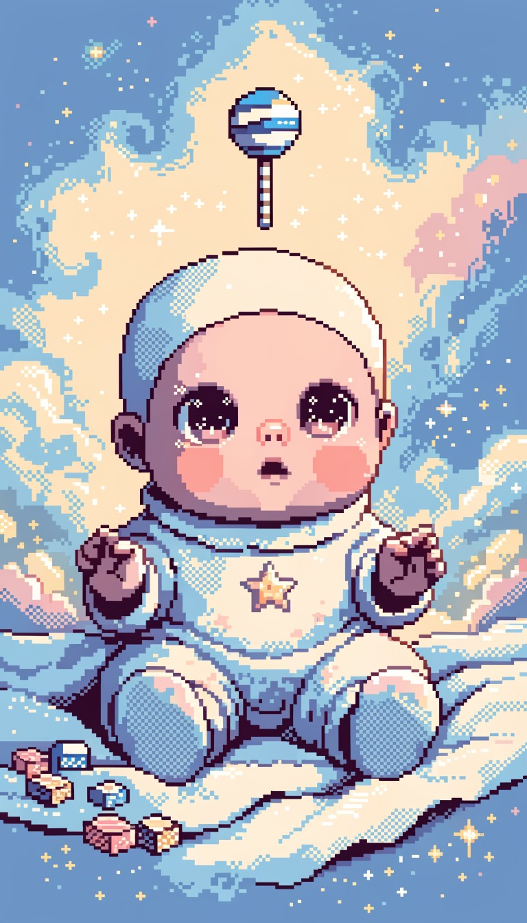 Free Pixel Baby Wonder Image - Pixel, Baby, Sprite | Download at StockCake