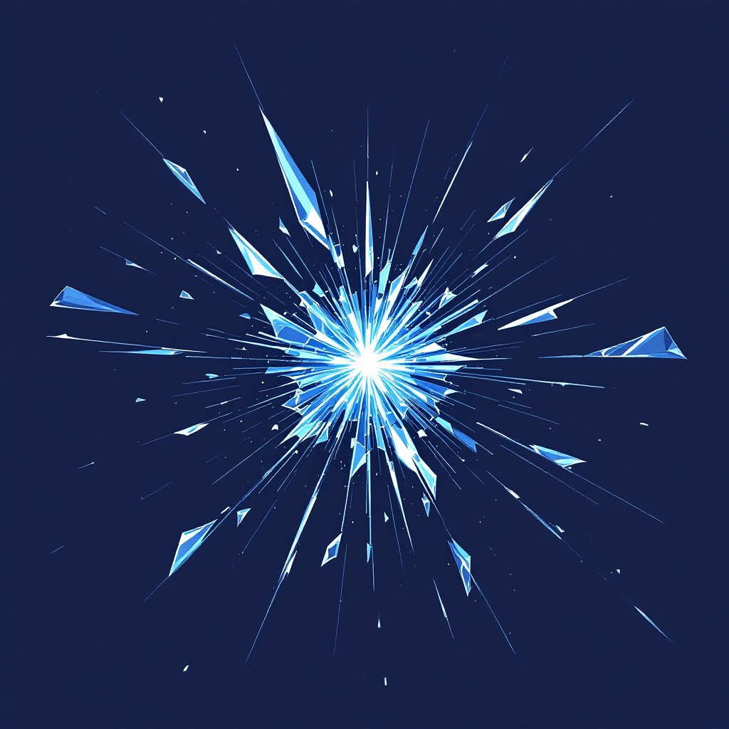 Free Blue Shard Burst Image - Pixel, Digital, Minimal | Download at ...