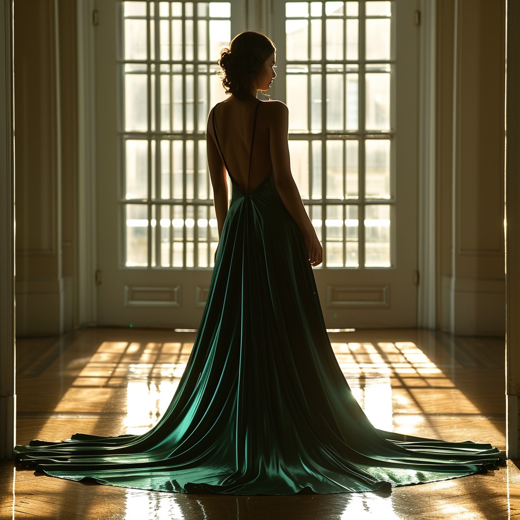 Free Elegant Silhouette Pose Image - Woman, Silhouette, Gown | Download ...