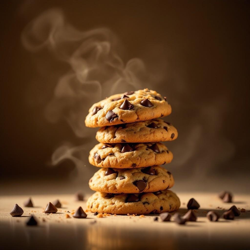 Free Steaming Cookie Stack Image - Cookies, Chocolate, Baking ...