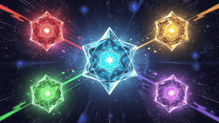 Free Elemental Crystal Trio Image - Crystals, Magical, Elemental ...