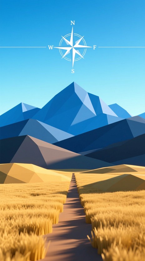 Free Path To Peaks Image - Mountains, Path, Geometric | Download at ...