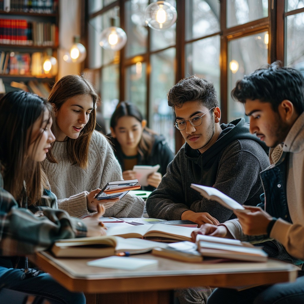 Free Focused Study Group Image - Students, Library, Studying | Download ...