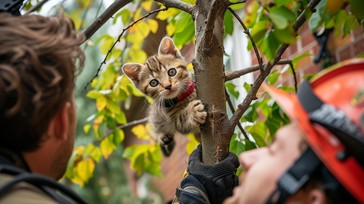 Free Kitten Tree Rescue Image - Kitten, Rescue, Firefighters | Download ...