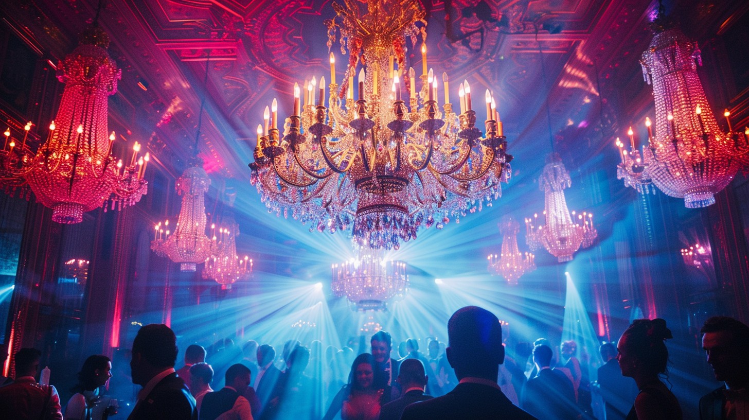 Free Elegant Party Ambiance Image - Event, Chandeliers, Party ...