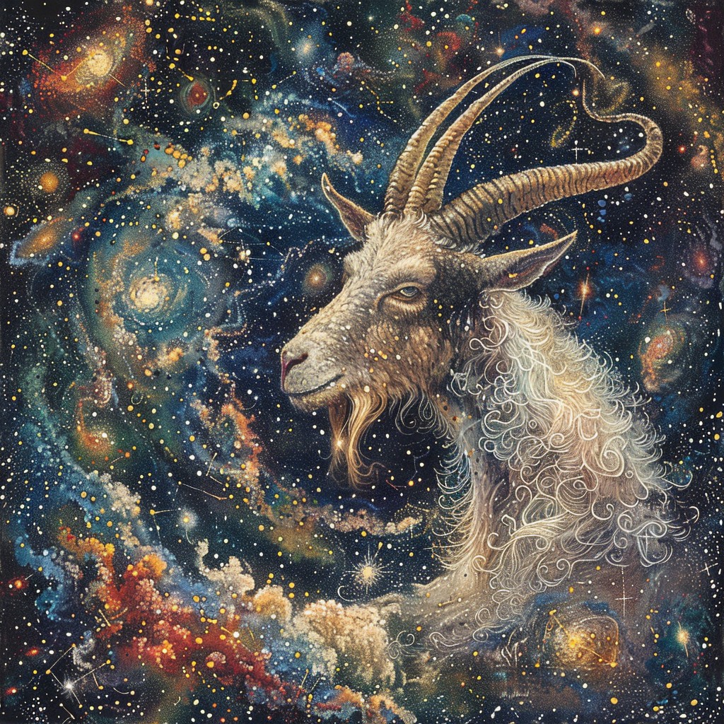 Free Cosmic Goat Art Image - Art, Goat, Cosmos | Download at StockCake
