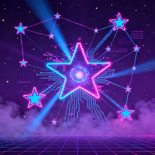Light Star Network Free Neon Star Network Image | Download at StockCake