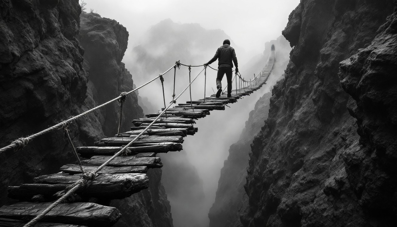 Bridge Abyss Free Bridge Over Abyss Image - Bridge, Chasm, Gorge | Download at StockCake