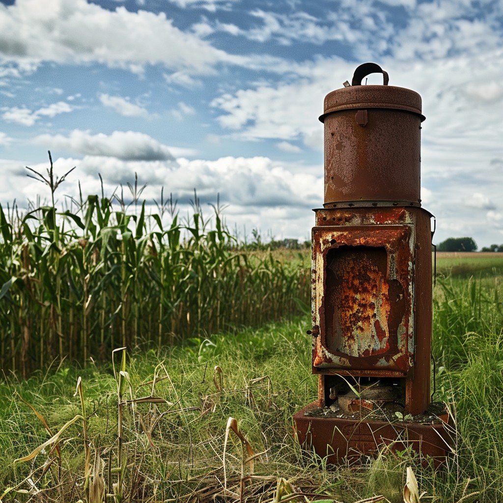 Free Rusty Rural Relic Image - Rusty, Stove, Field | Download at StockCake