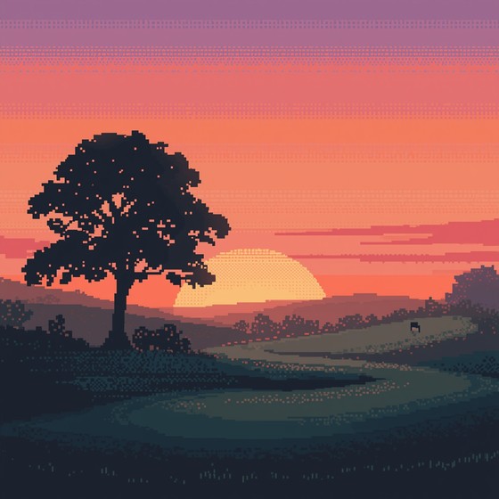 Free Sunset Golf Serenity Image - Golf, Sunset, Pixel | Download at ...