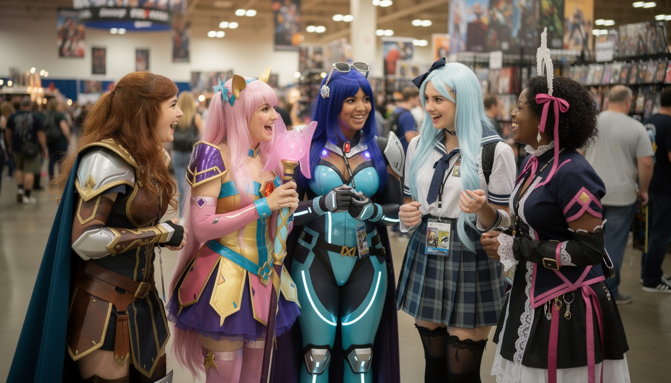 Free Cosplay Convention Excitement Image - Cosplay, Convention, Women ...