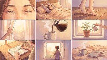Regular Morning Unity Background Free Peaceful Morning Ritual Image - Morning, Routine, Lofi | Download ...