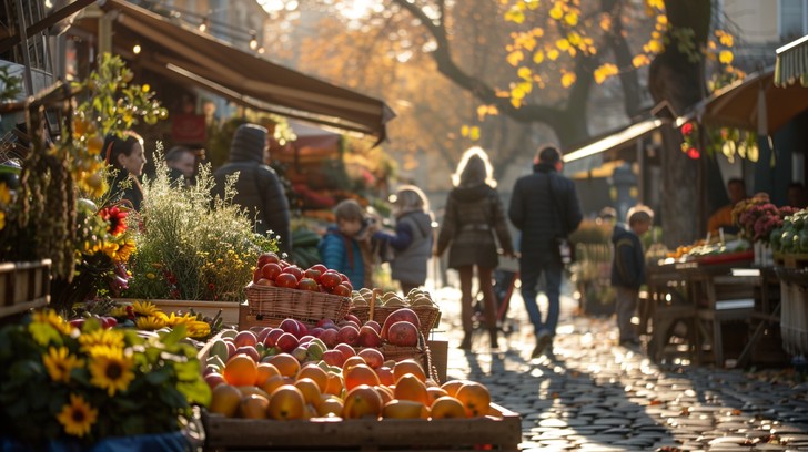 October Fall Market Free Autumn Market Stroll Image - Market, Autumn, Produce | Download at ...