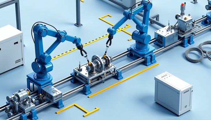 Free Automated Production Line Image - Manufacturing, Robotics ...