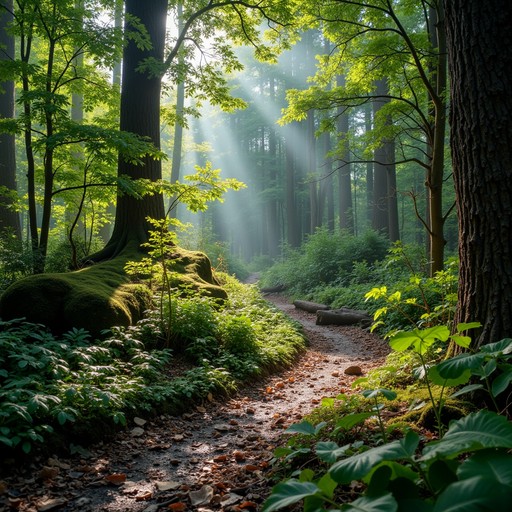 Free Sunlit Forest Path Image - Forest, Sunbeams, Path | Download at ...
