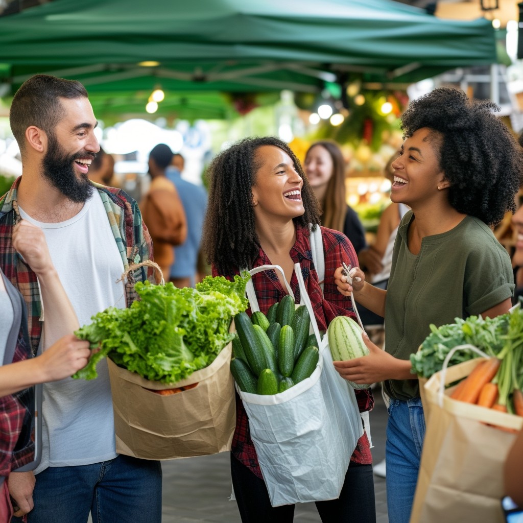 Friends Market Springfield Download Friends at Market Image - Friends, Market, Vegetables | StockCake