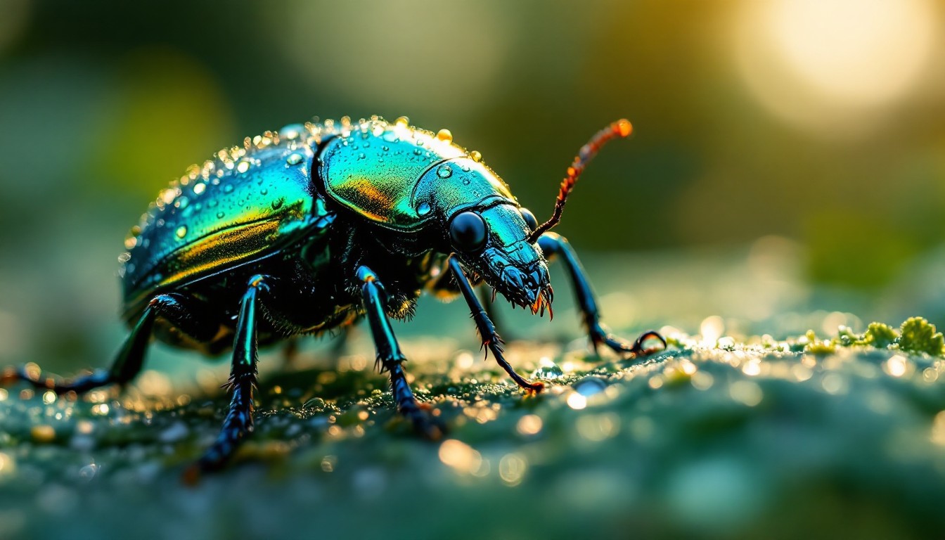 Teal Insects Free Dewy Beetle Gleams Image - Beetle, Insect, Teal | Download at ...