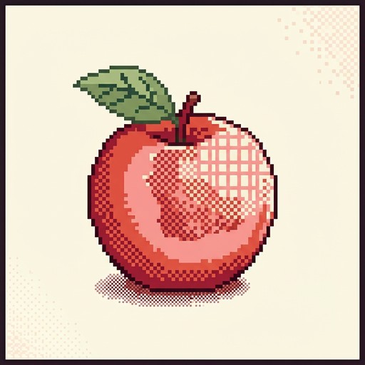 Free Floating Pixel Apple Image - Pixel, Apple, Minimal | Download at ...