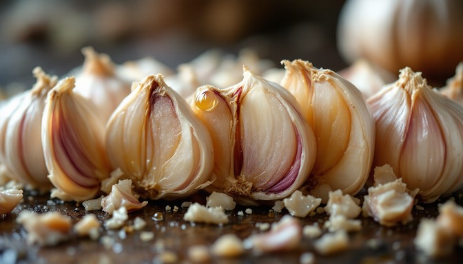 Free Chopped Garlic Close-up Image - Garlic, Chopping, Knife | Download ...