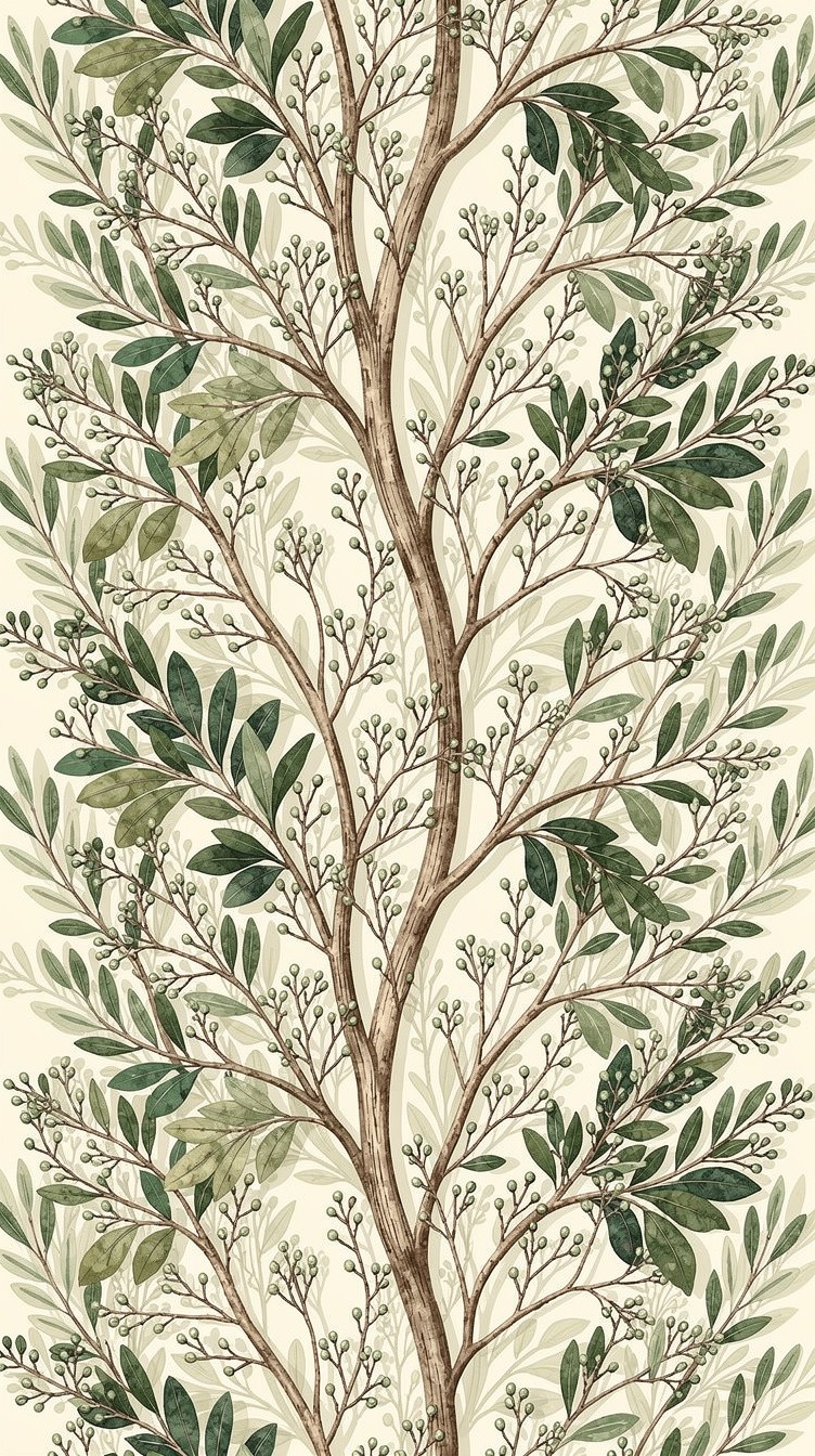 Free Botanical Branch Pattern Image - Botanical, Pattern, Branches ...