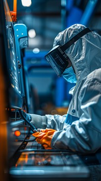 Free Tech Worker Focus Image - Technician, Cleanroom, Equipment ...