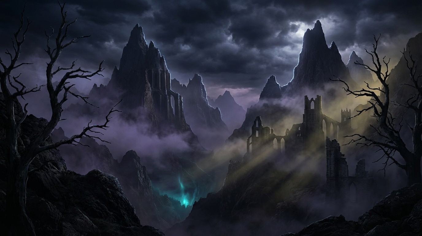 Free Gothic Mountain Majesty Image - Gothic, Mountains, Landscape ...