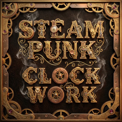 Free Steampunk Alphabet Art Image - Steampunk, Alphabet, Letters ...