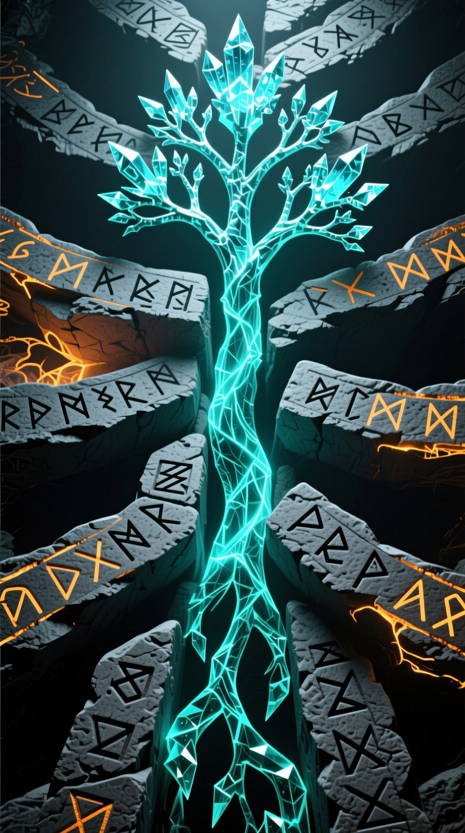 Ac Rune On Tree Free Ancient Runic Tree Photo - Runes, Mystical, Ancient | Download at ...