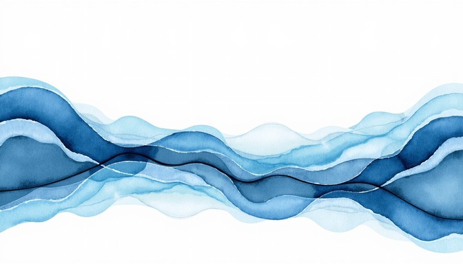 Free Flowing Arctic Waves Image - Watercolor, Blue, Waves | Download at ...