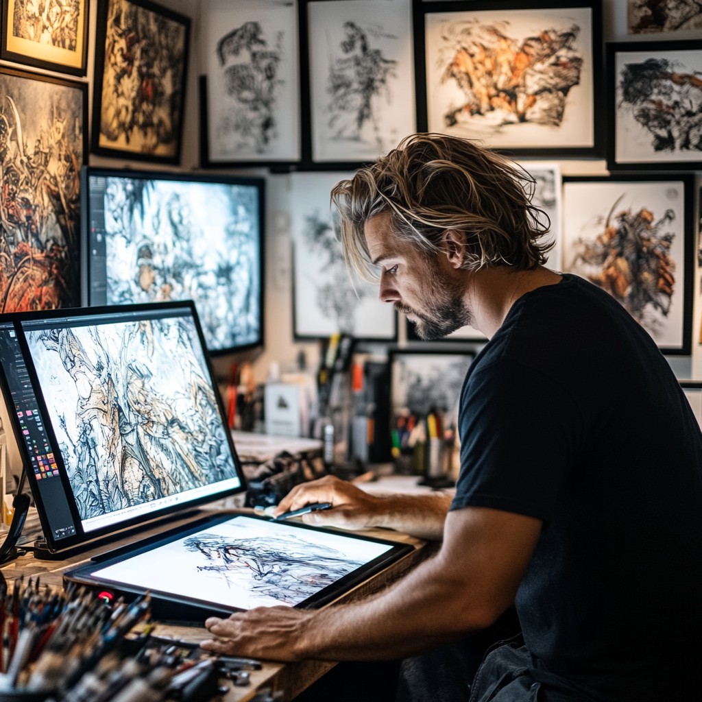 Free Artist Creating Digitally Image - Artist, Digital, Drawing ...