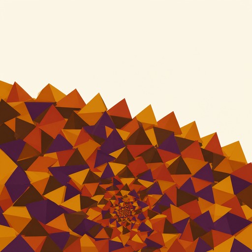 Tringale Image Flat vector illustration of burnt orange, rust, plum and mustard ...