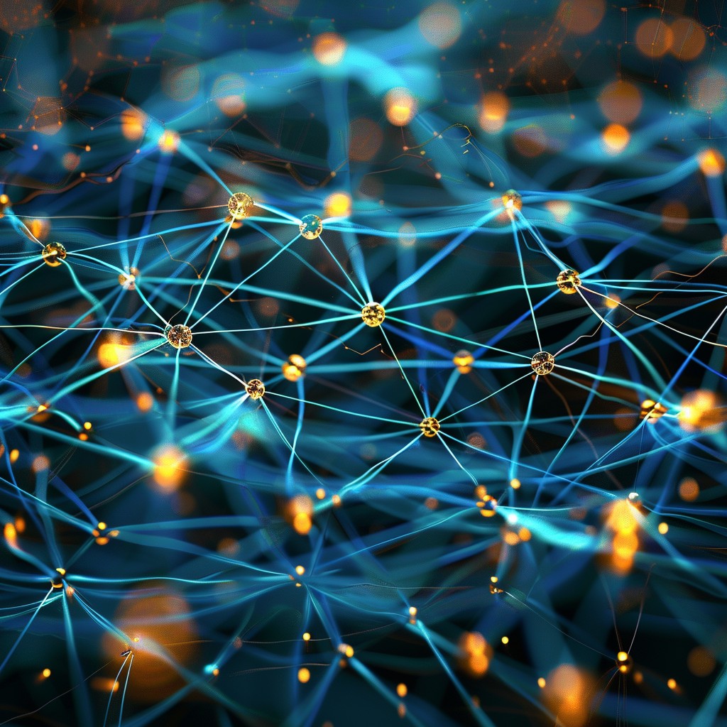 Free Luminous Network Visualization Image - Network, Nodes ...