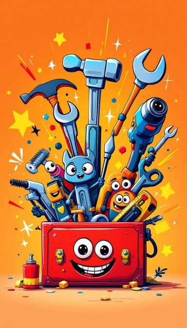 Free Building Happy Machines Image - Cartoon, Mechanics, Engineers ...