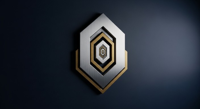 Free Geometric Metal Insignia Image - Insignia, Badge, Emblem ...