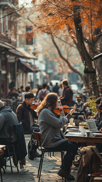 Fall Scenes Cafe Free Autumn Cafe Scene Image - Autumn, Cafe, Coffee | Download at StockCake