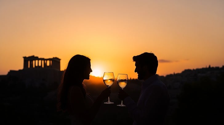 Free Sunset Wine Toast Image - Sunset, Couple, Wine | Download at StockCake