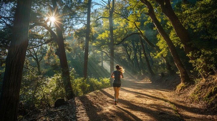Free Morning Run Bliss Photo - Woman, Running, Forest | Download at ...