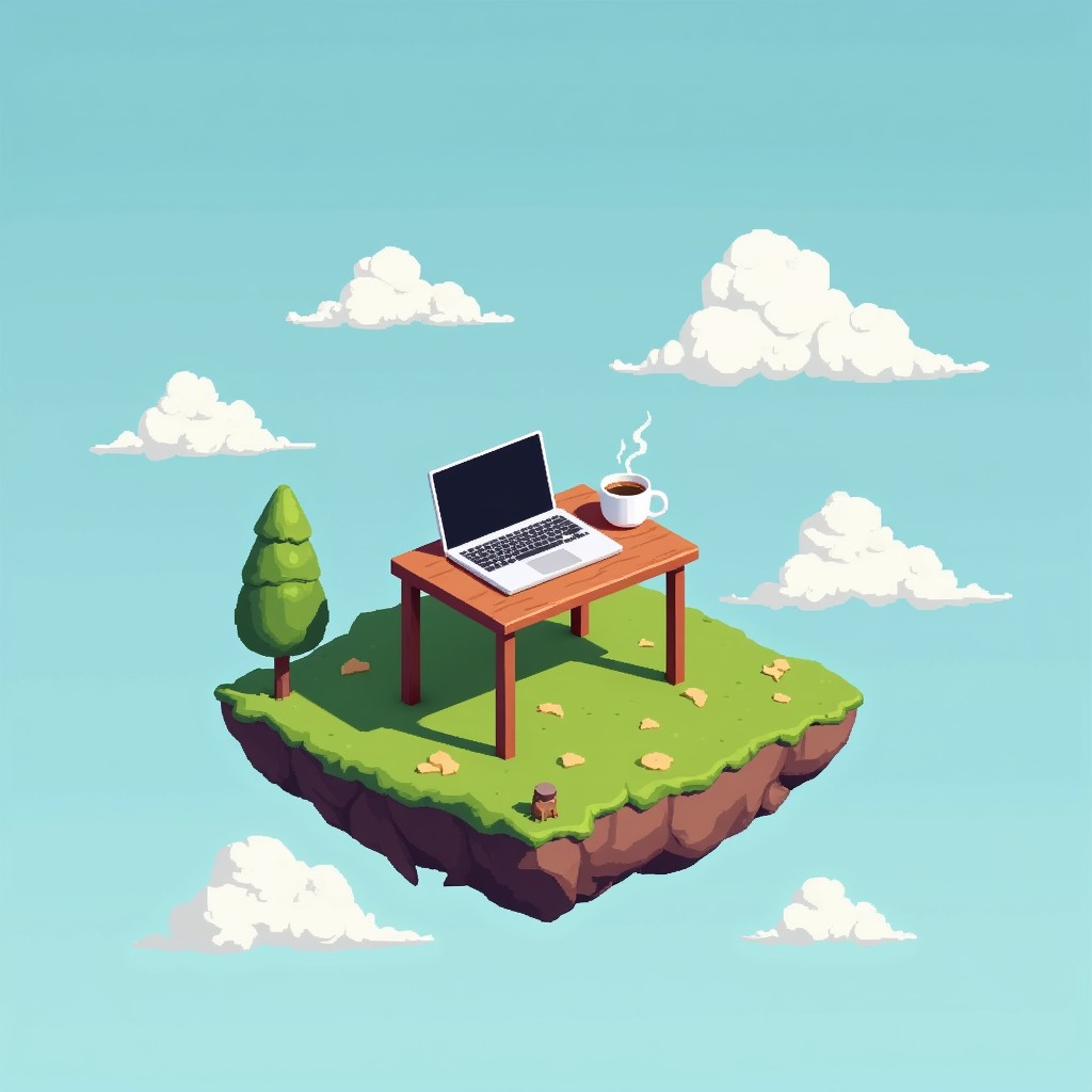Free Sky Office Island Image - Workspace, Floating, Island | Download ...