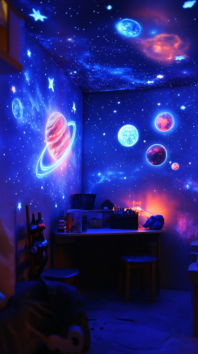 Galaxy Rooom Free Starry room decor Image - Stars, Planets, Galaxy | Download at ...
