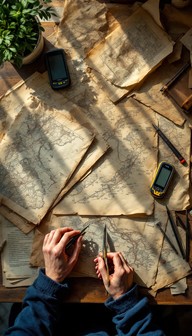 Early Mapping Tools Free Mapping Past Present Image - Cartography, Maps, Navigation ...