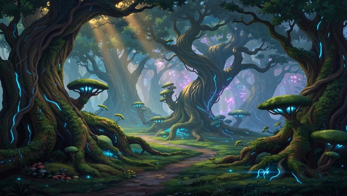 Free Enchanted Forest Path Image - Fantasy, Forest, Mystical | Download ...