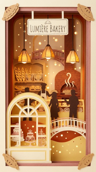 Free Paper Bakery Dreams Image - Bakery, Kirigami, Papercut | Download ...