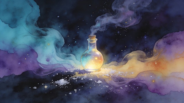 Free Mystical Potion Glow Image - Watercolor, Potion, Bottle | Download ...