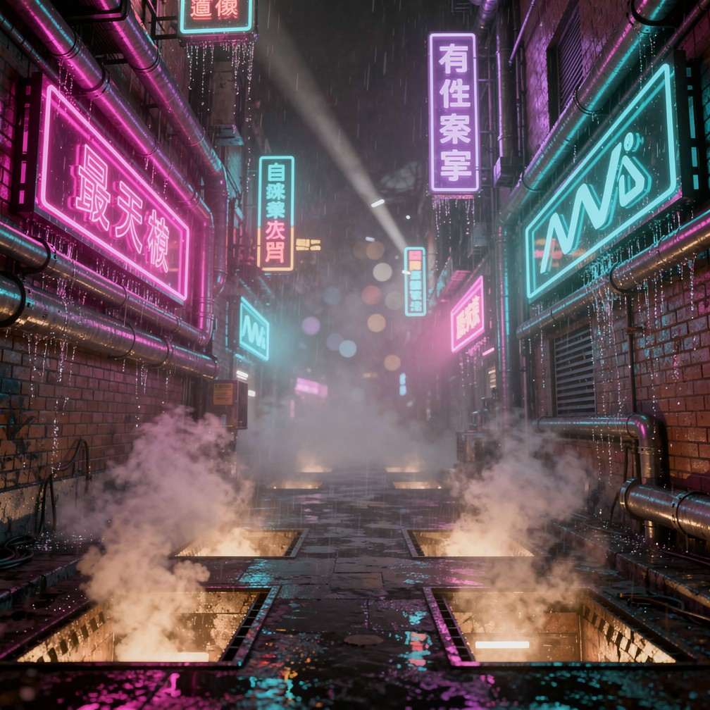 Free Neon Cyberpunk Alley Image - Cyberpunk, Neon, Alley | Download at ...