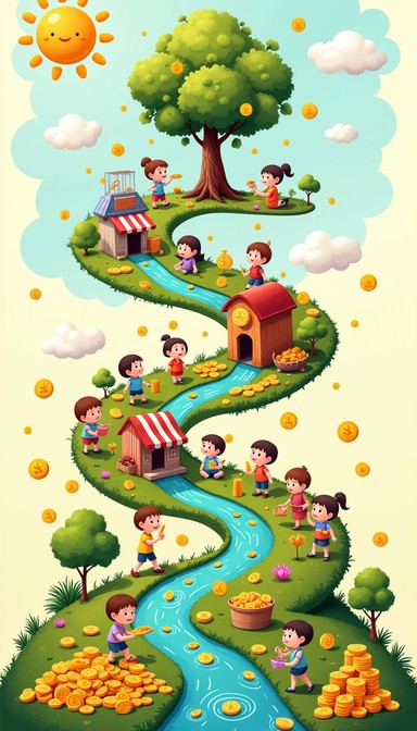 Free Economic Growth Journey Image - Children, Economy, Coins ...