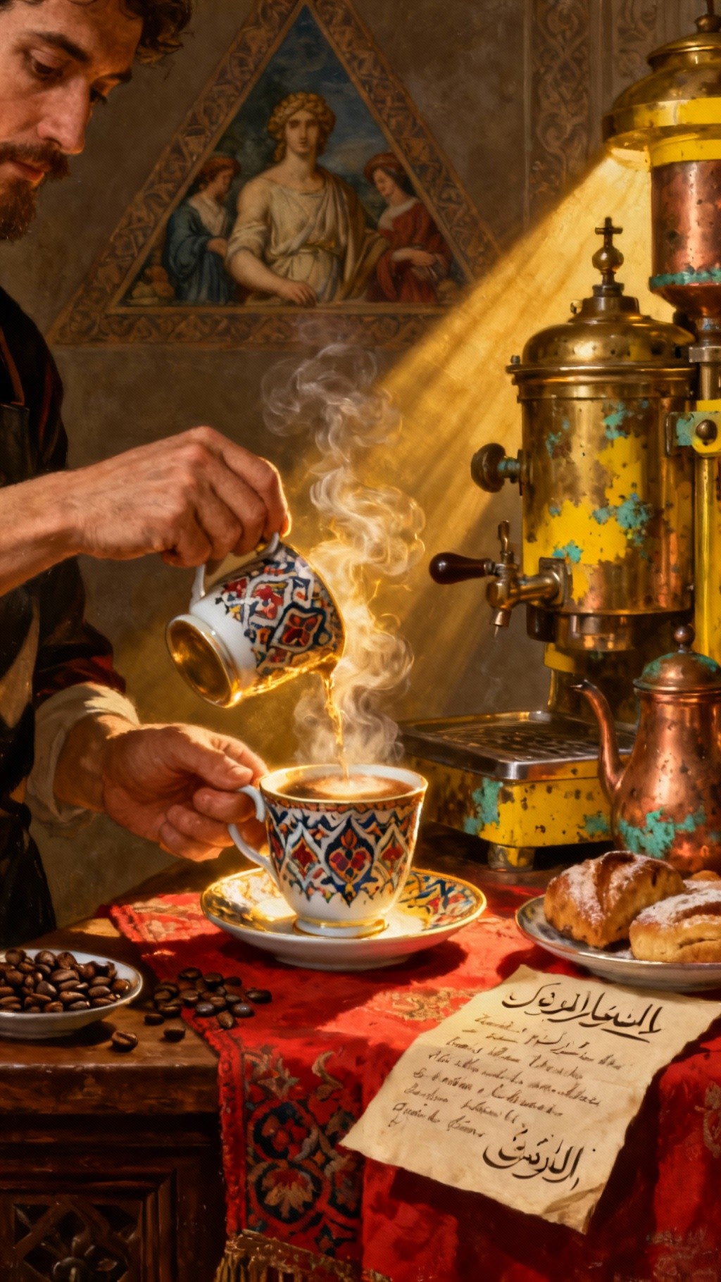 Free Golden Coffee Ritual Photo - Coffee, Barista, Traditional ...