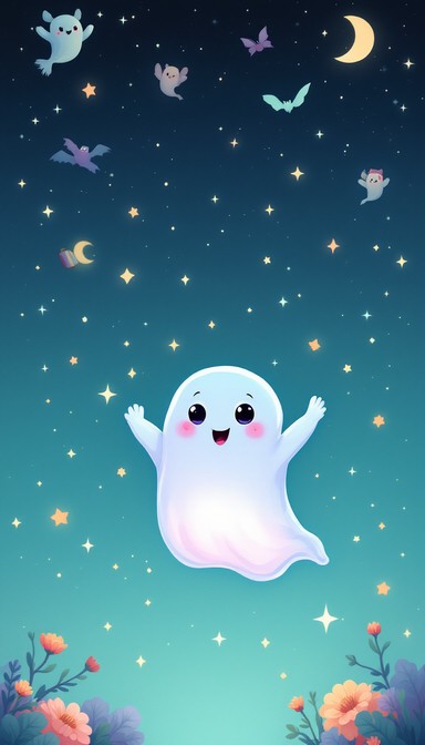 Free Friendly Glowing Ghost Image - Ghost, Cute, Friendly | Download at ...