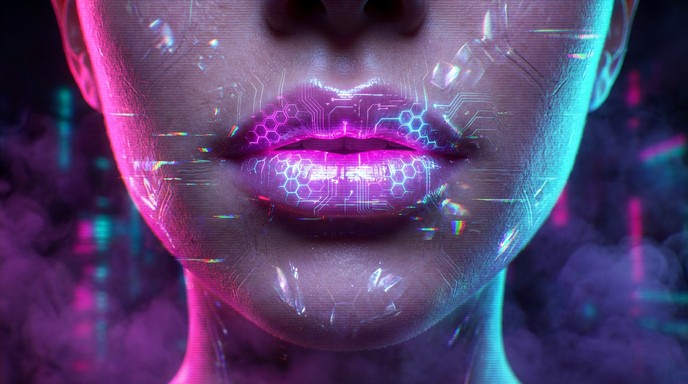 Pyropunk Cosmetics Free Cyberpunk Lipstick Art Image - Cyberpunk, Lipstick, Neon ...