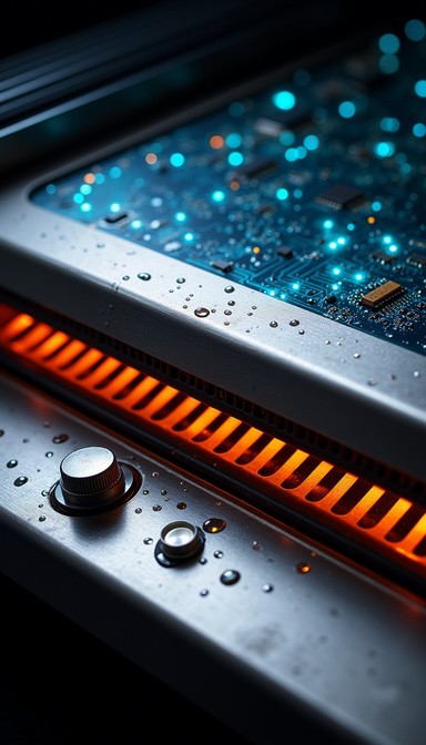 Wate Interface Free Wet Tech Interface Image - Technology, Macro, Droplets | Download ...
