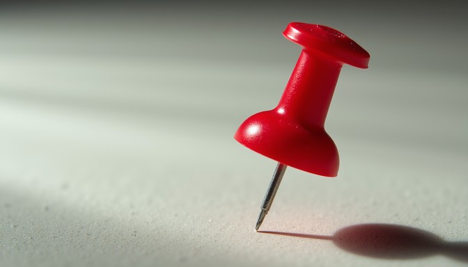 Free Red Pin Detail Image - Pushpin, Red, Macro | Download at StockCake